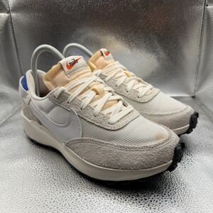 Size 7 Nike Waffle Debut Vintage White‎ Game Royal Womens Sneakers DX2931-400